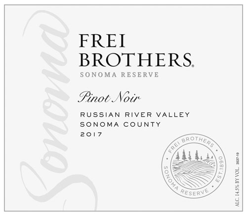 Frei Brothers 2017 Sonoma Reserve Pinot Noir (Russian River Valley)