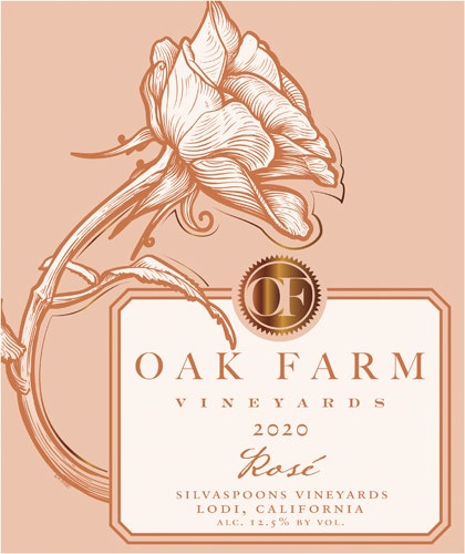 Oak Farm 2020 Silvaspoons Vineyards Rosé (Lodi)