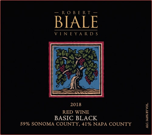 Robert Biale 2018 Basic Black Red (Napa County-Sonoma County)