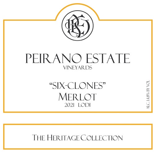 Peirano 2021 The Heritage Collection Merlot (Lodi)