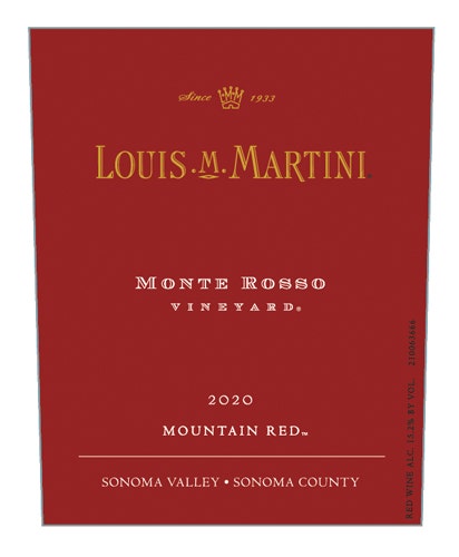 Louis M. Martini 2020 Monte Rosso Vineyard Mountain Red (Sonoma Valley)