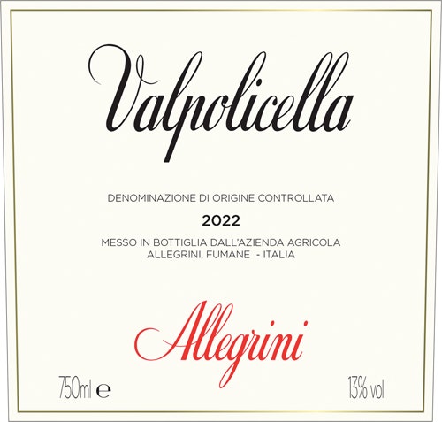 Allegrini 2022 Red (Valpolicella)