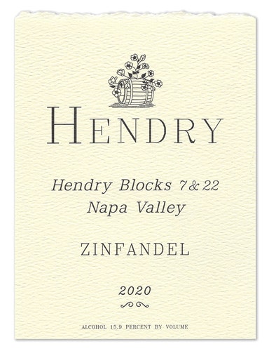 Hendry 2020 Hendry Blocks 7 & 22 Zinfandel (Napa Valley)