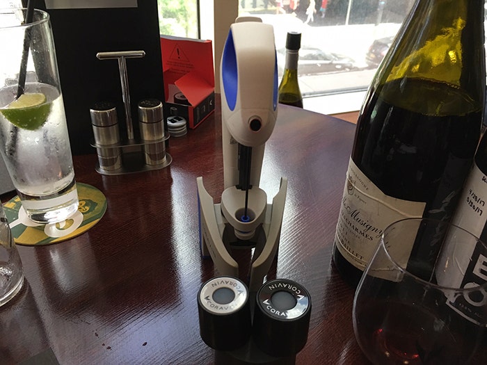 The Coravin wine-preservation system.