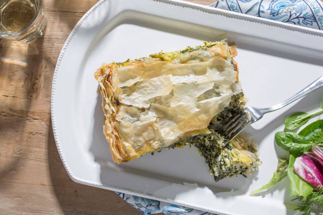 Feta pie with spinach