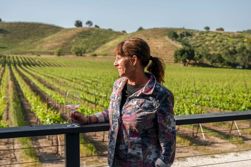Tracey Rogers Brandt, cofounder of Berkeley-based Donkey & Goat Winery